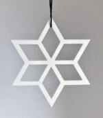 Ryborg Urban Designs geometrisk stjerne julepynt denmark hvid