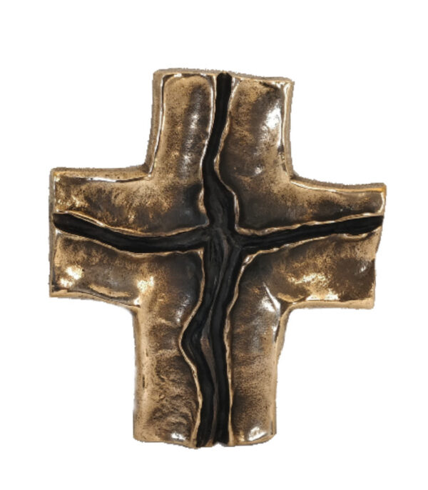 Bronze kors abstrakt