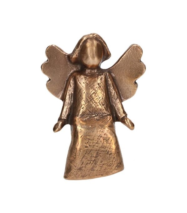 OnlyByGrace Bronze engel tilfreds siddende