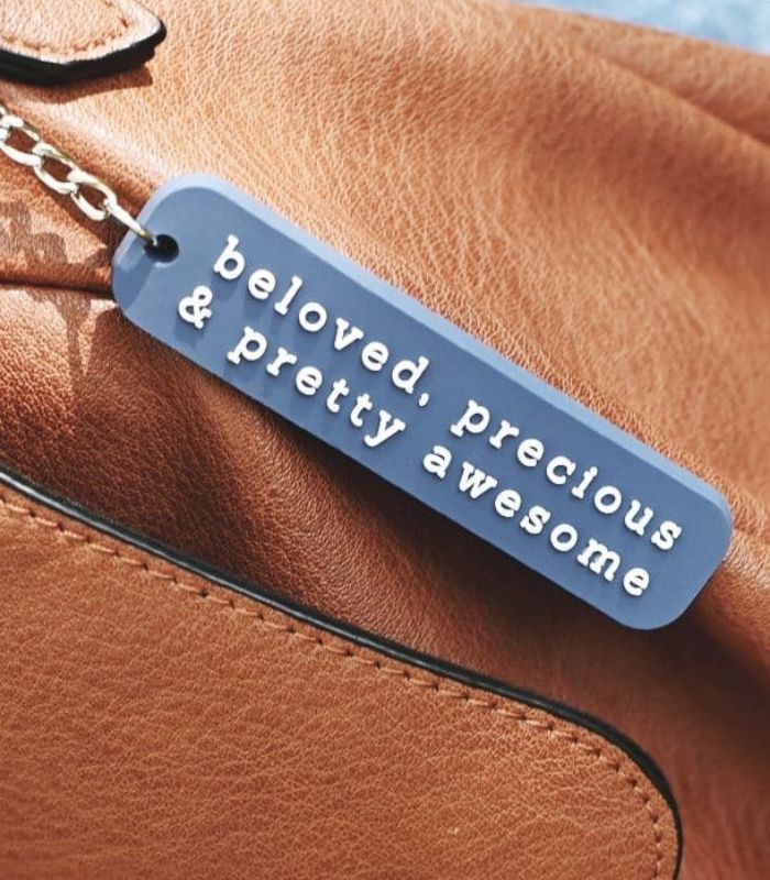 OnlyByGrace Keychain beloved precious and pretty awesome