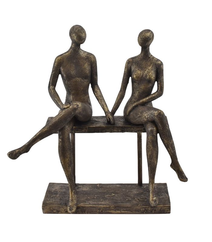 OnlyByGrace La Vida skulptur kærestepar på bænk