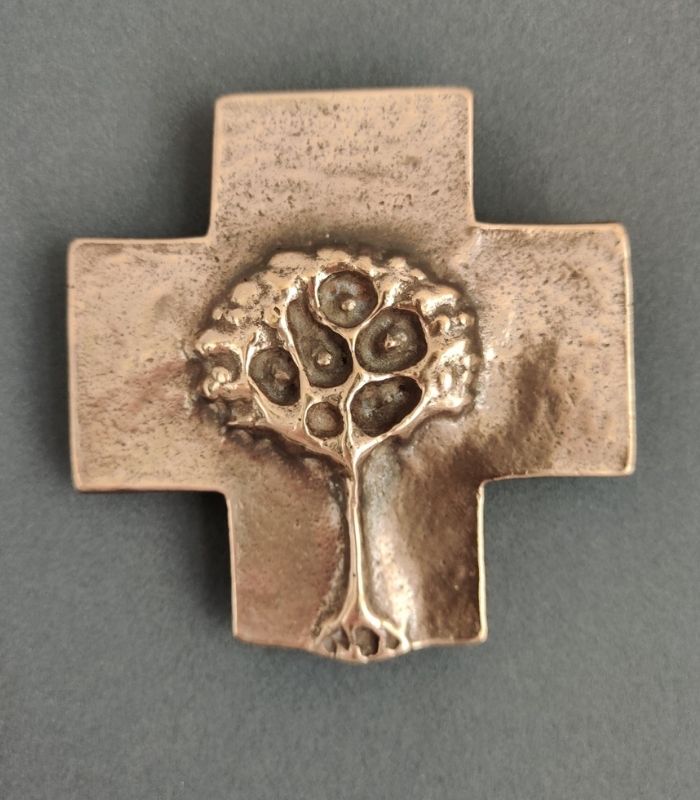 OnlyByGrace Bronze kors med træ