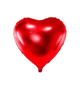 OnlyByGrace Rød hjerte ballon stor