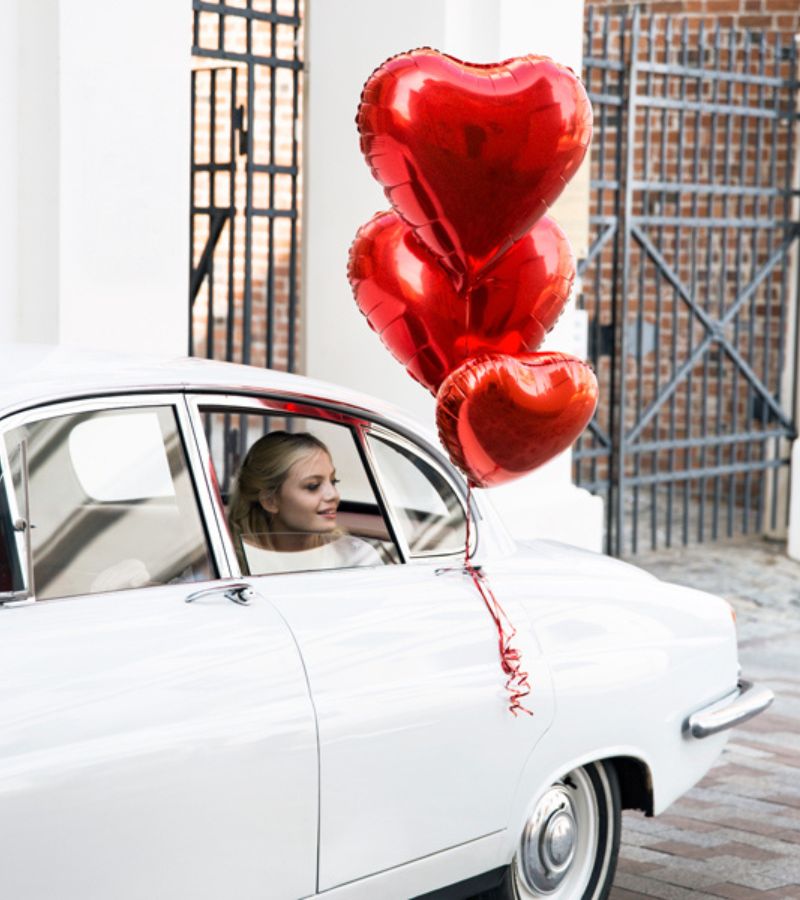 løbetur nødsituation royalty Hjerte folie ballon i rød, 45 cm - OnlyByGrace