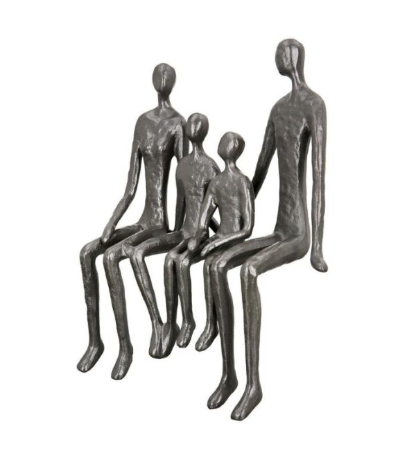 OnlyByGrace Skulptur Familie på kanten fra siden