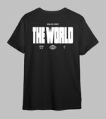 OnlyByGrace Black t-skjorte theworld svart rygg
