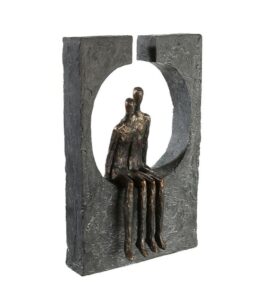 OnlyByGrace Bronzeskulptur To Mennesker Sammenhold