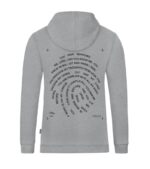 OnlyByGrace Hoodie Grå Known and Loved by God back