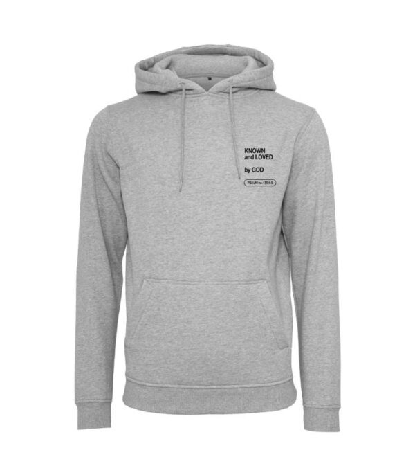OnlyByGrace Hoodie Grå Known and Loved by God