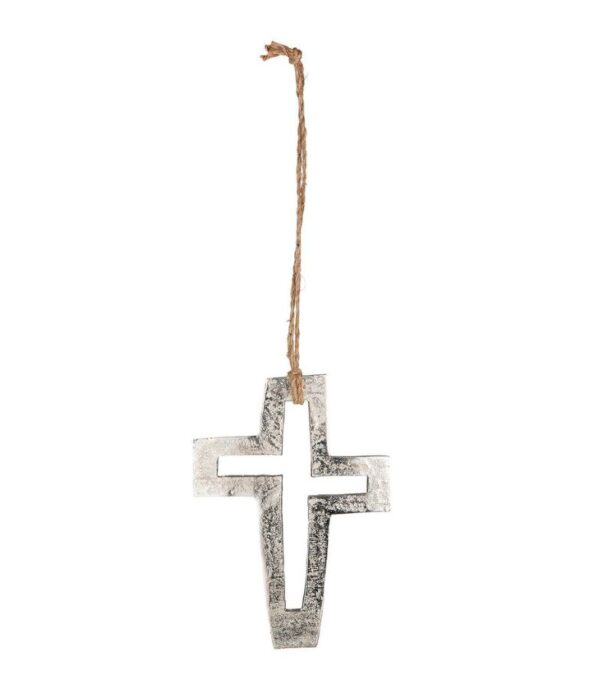 OnlyByGrace Alu Cross In Cord 24cm Gilde