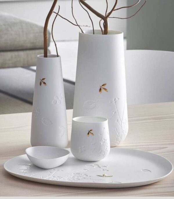 OnlyByGrace Vase hvid porcelæn billede