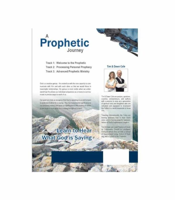 A prophetic journey Tim and Dawn Cole bagside