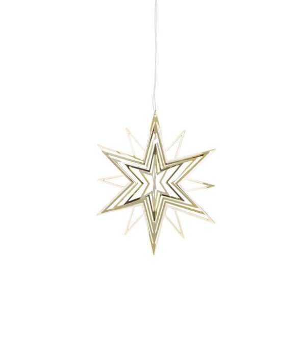 Juleophaeng Stjerne 3D Guld 15cm OnlyByGrace