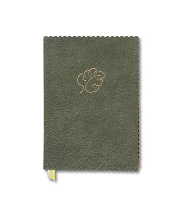 Notesbog Med Blad Groen A5 OnlyByGrace