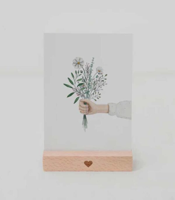 Postkort Blomsterhaand OnlyByGrace