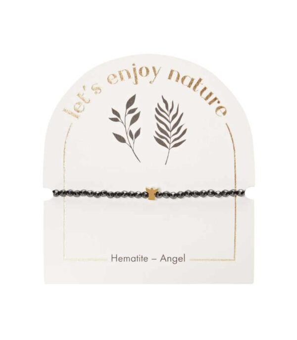 Stenarmbaand Guld Engel Haematit OnlyByGrace