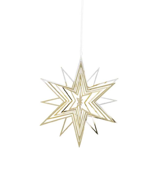 Stjerneophæng guld 3D 23 cm OnlyByGrace