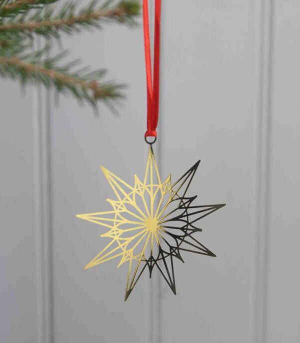 juleophæng julestjerne guld OnlyByGrace