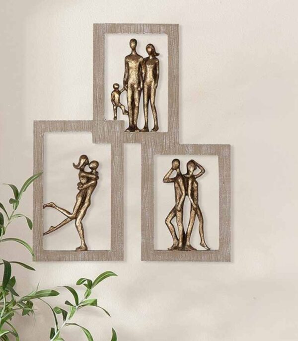 Væg skulptur kærlighed over tid med livsfaser OnlyByGrace