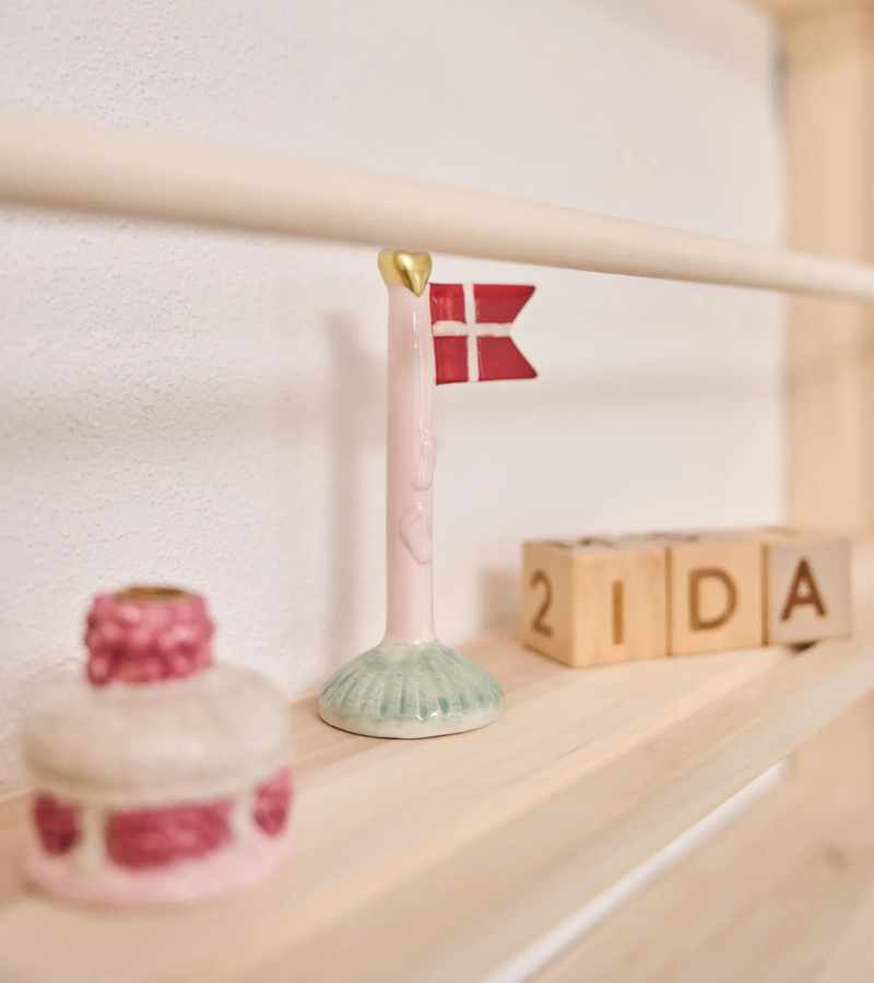 Keramik fødselsdagsflag babyfødder OnlyByGrace